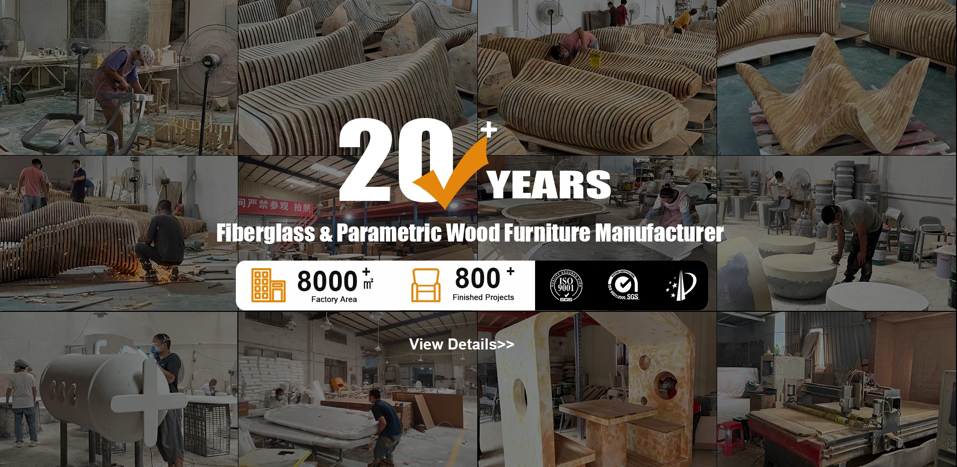 Çin Fiberglas Mobilya Üreticisi