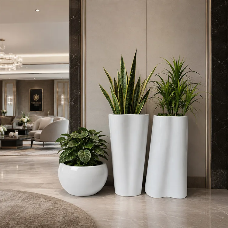 Parlak Beyaz Fiberglas Ekici